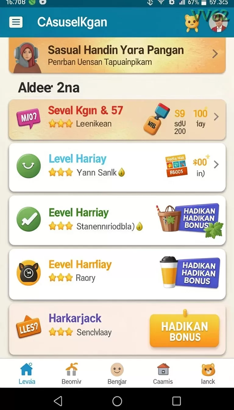 Galeri pratinjau visual vv62 build APK resmi terbaru